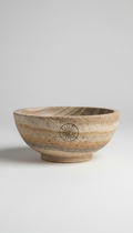 Sandstone Serving Bowl Wide Rim
